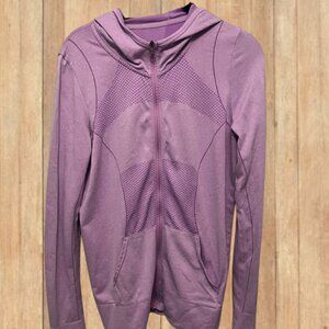 Zella Purple Seamless Zip Hoodie Athletic Jacket Women’s Large